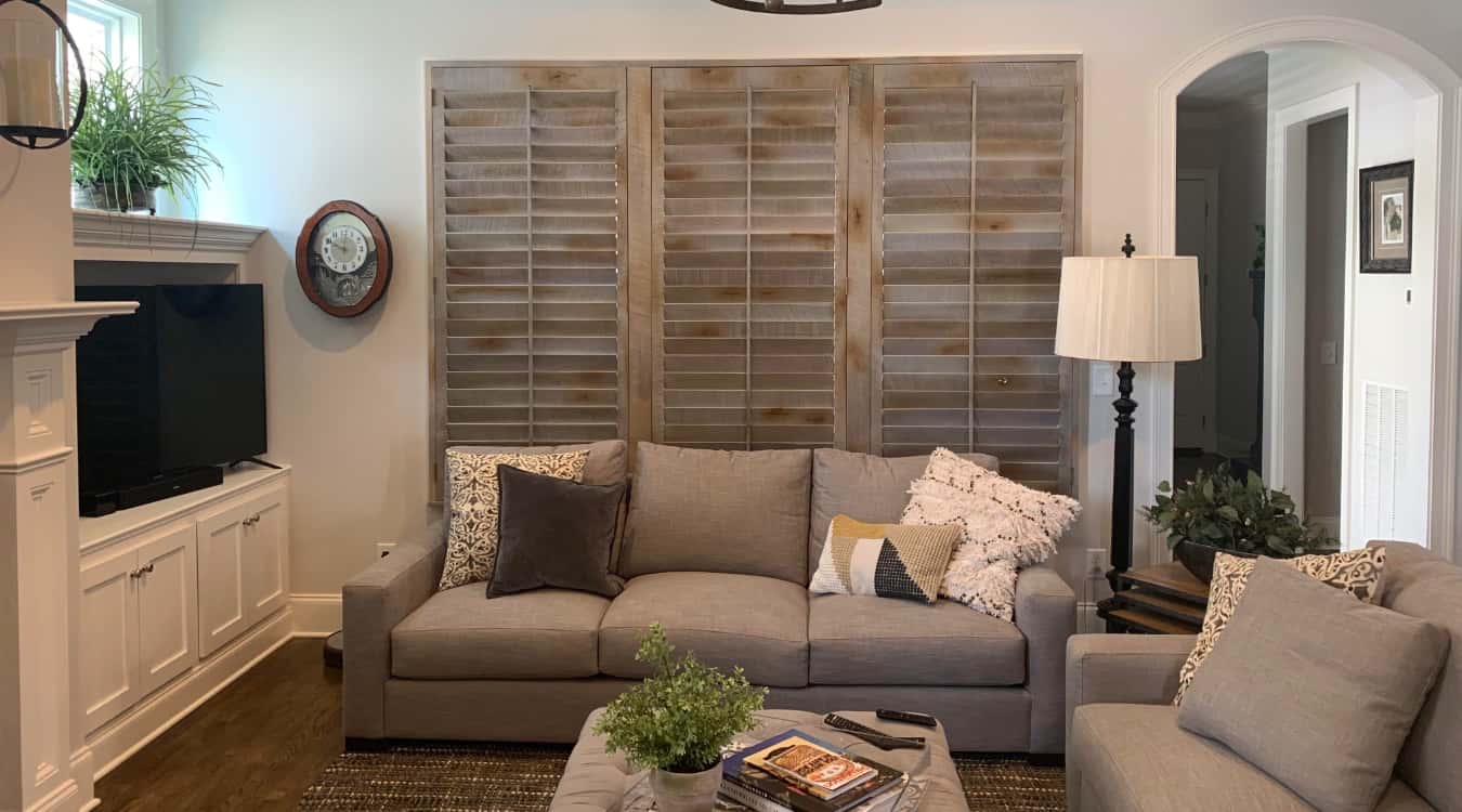 Reclaimed wood shutters in Bluff City