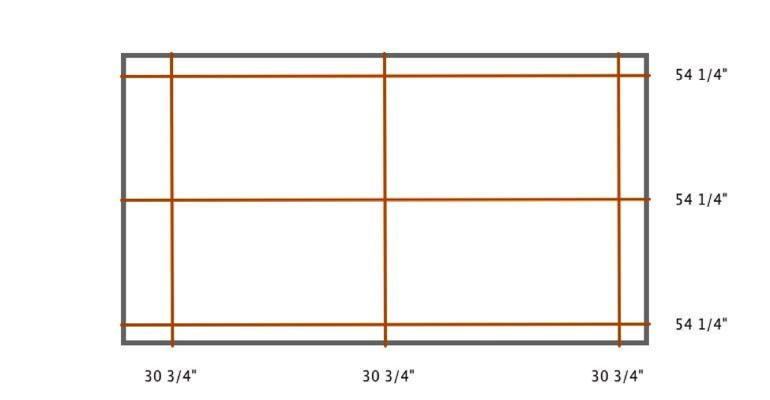 Kingsport indoor shutter measurement diagram